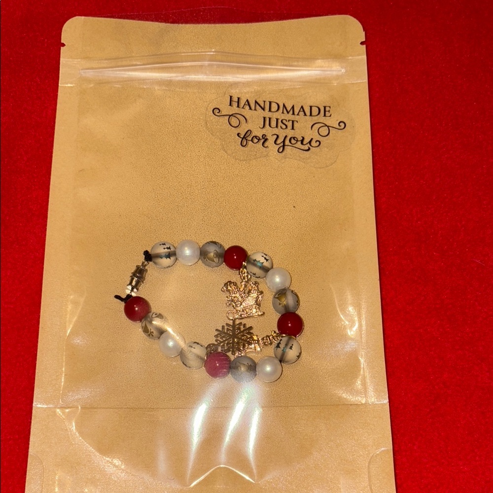 Handmade holiday stretch Bracelet